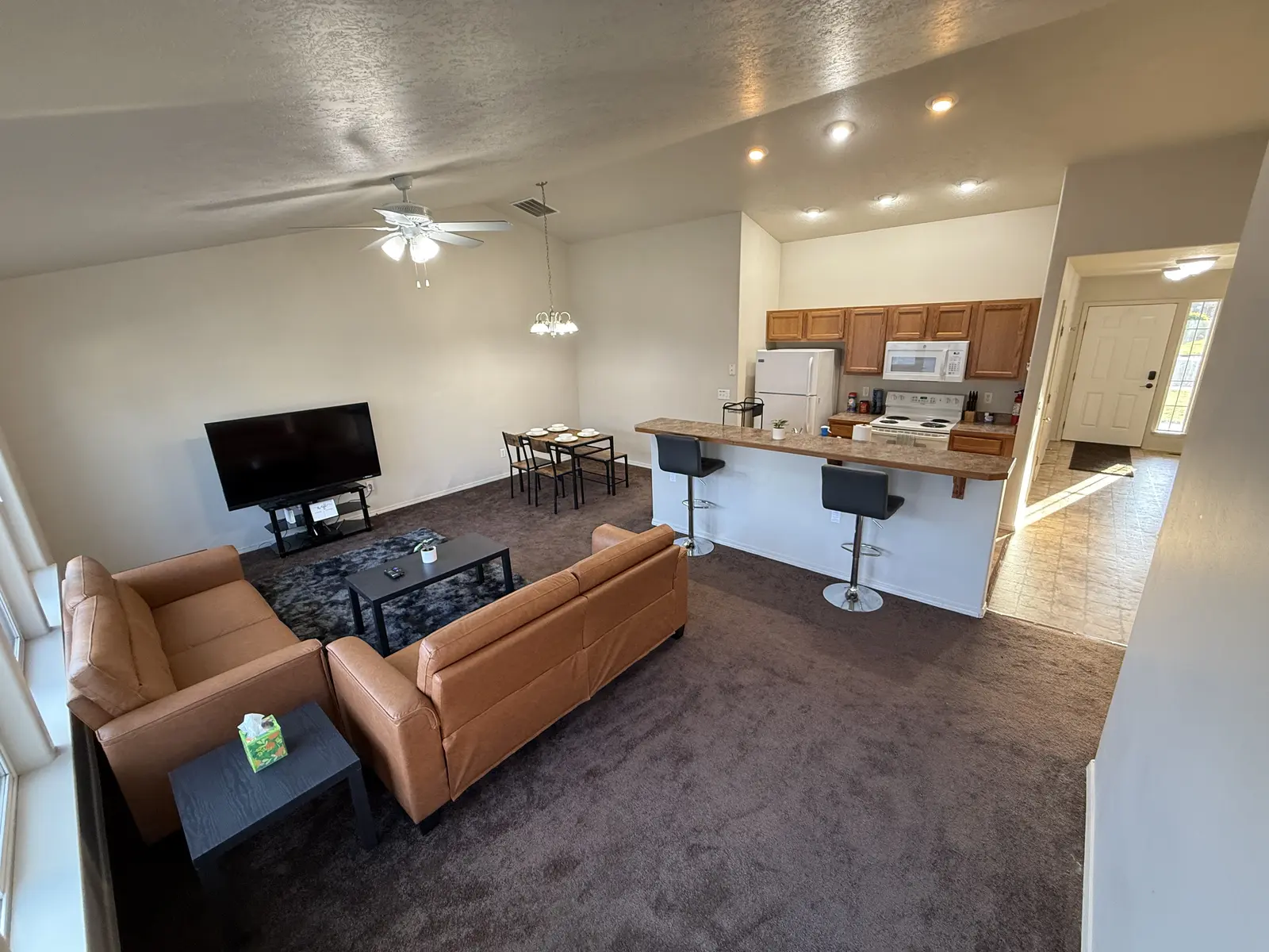 Living room at Beta Street Stay