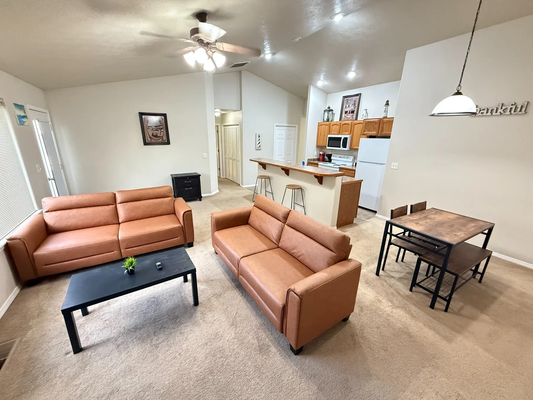 Open living room at Dora Drive Bright Stay
